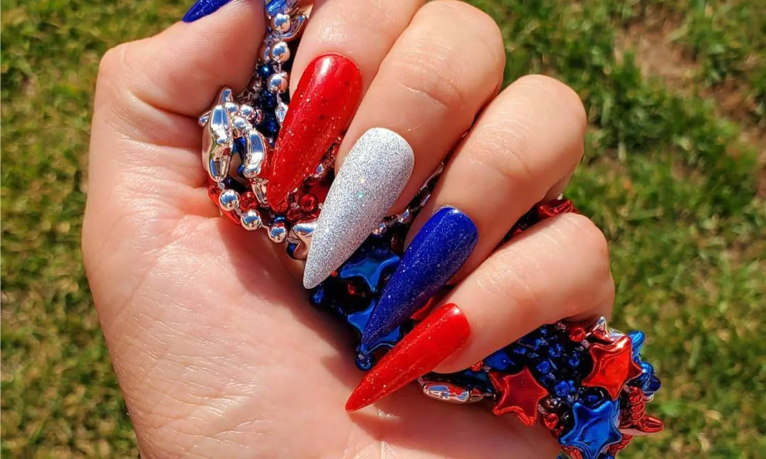 30 Best Red, White & Blue Nail Design Ideas You Should Check