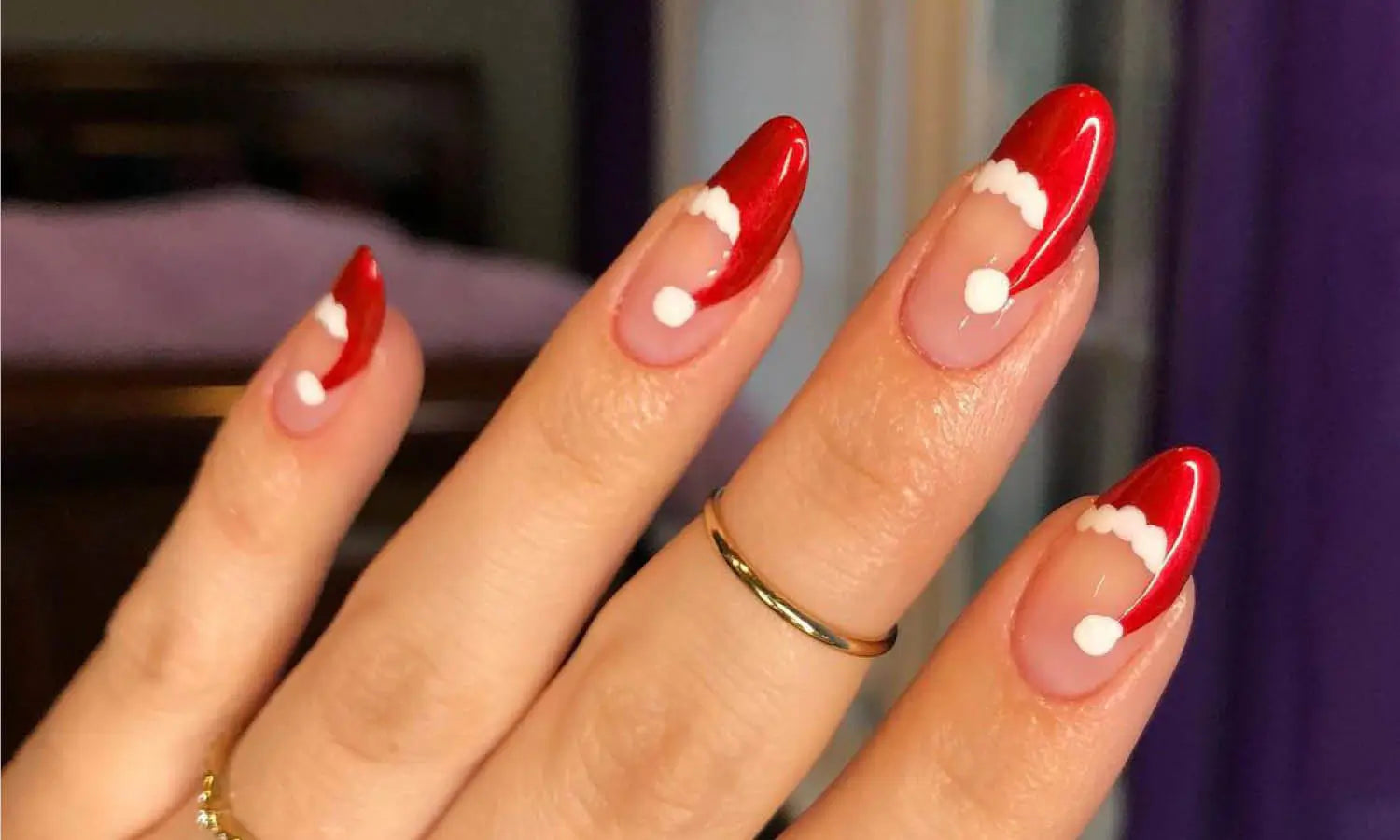 30 Best Santa Hat Nail Design Ideas You Should Check