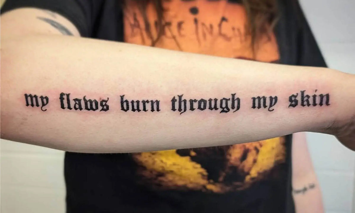 30 Best Typographic Tattoo Ideas You Should Check