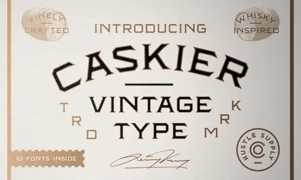 Caskier - Free Font - Kreafolk