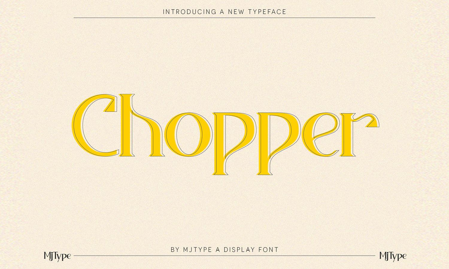 Chopper - Free Font - Kreafolk