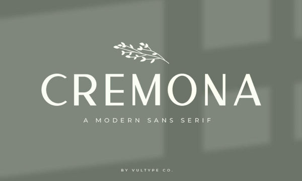 Cremona Sans Serif - Free Font - Kreafolk