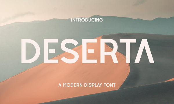 Deserta - Free Font - Kreafolk