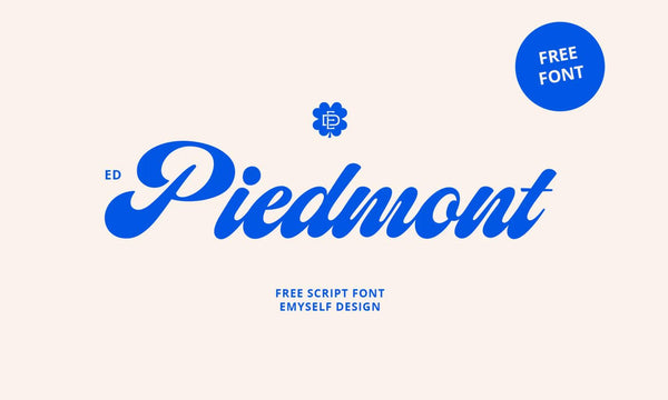 ED Piedmont - Free Font - Kreafolk