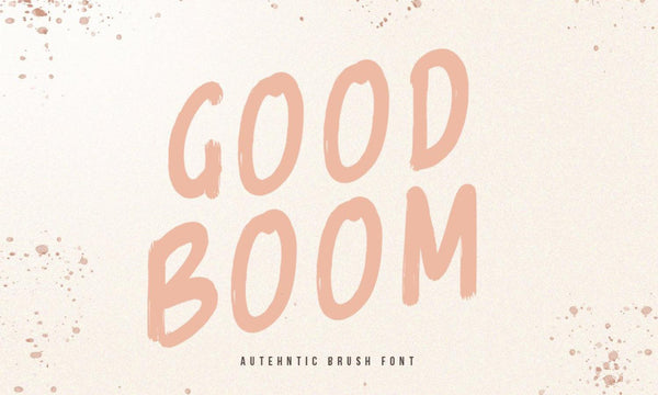 Good Boom - Free Font - Kreafolk