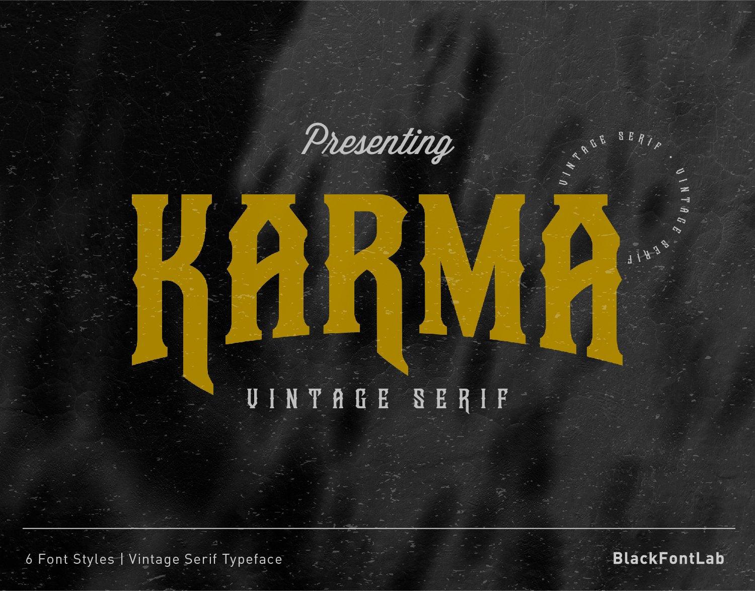 Karma - Free Font - Kreafolk
