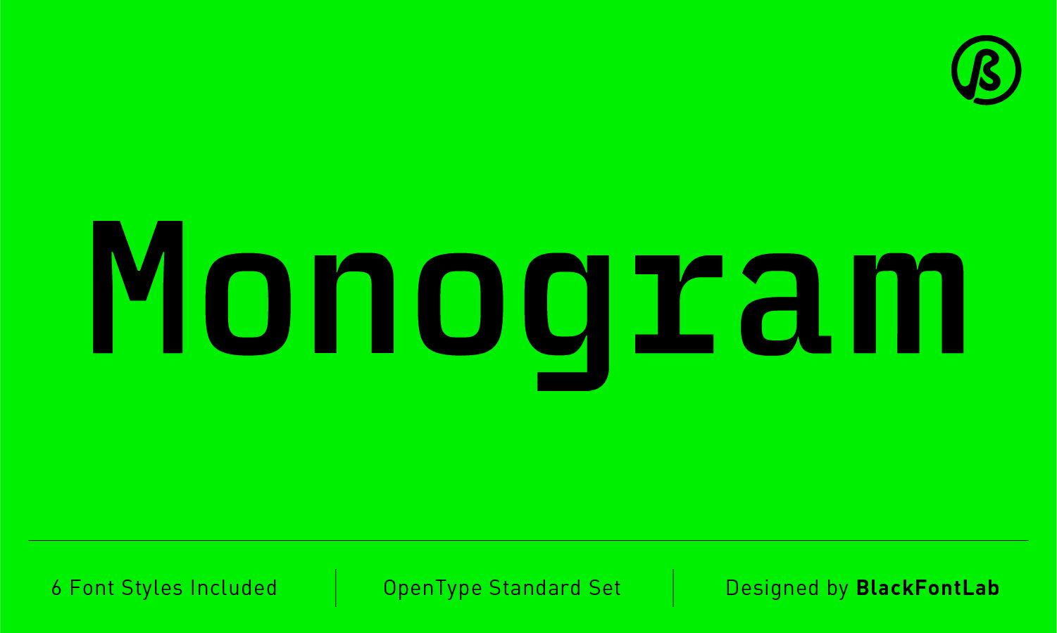 Monogram - Free Font - Kreafolk
