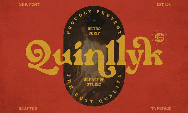 Quinlliyk Retro Serif - Free Font - Kreafolk