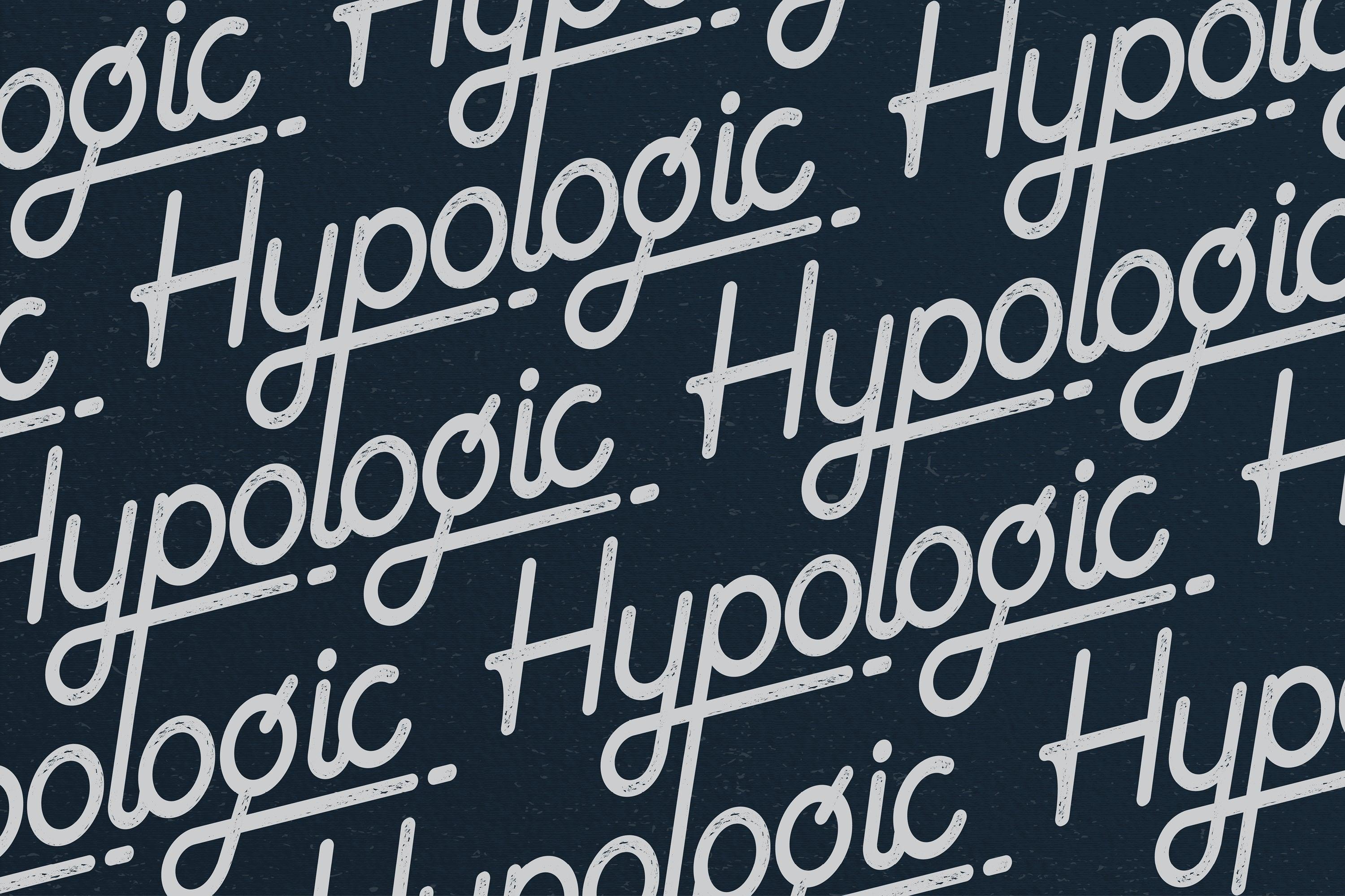 Hypologic - Modern Monoline Script Font - Kreafolk