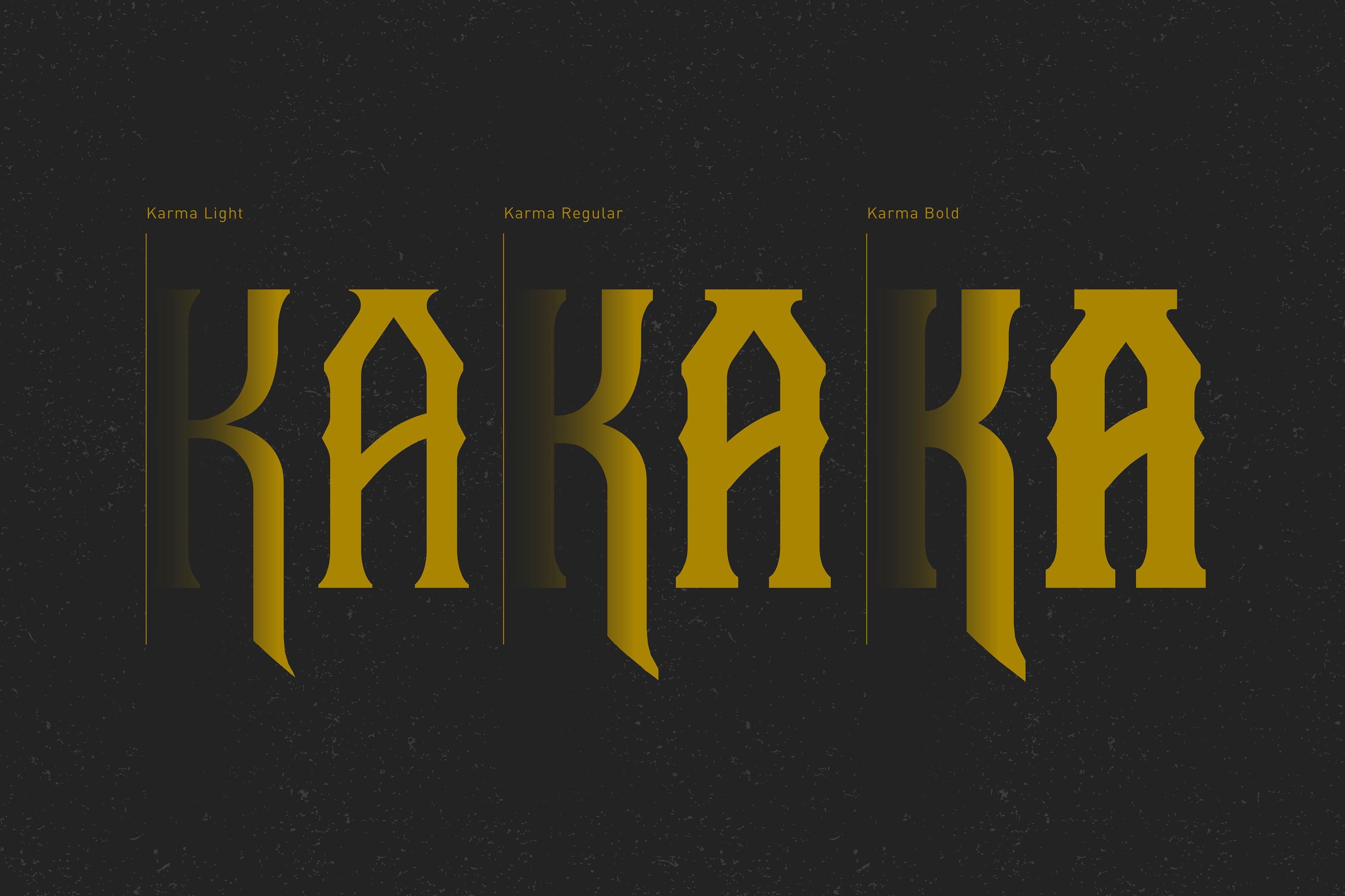Karma - Vintage Serif Font - Kreafolk